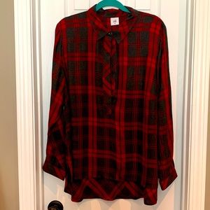 Cabi plaid Cunningham shirt